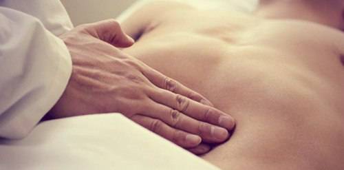 пальпация живота