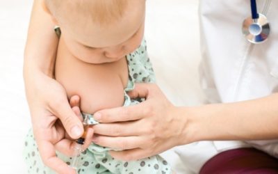 медик делает укол ребенку